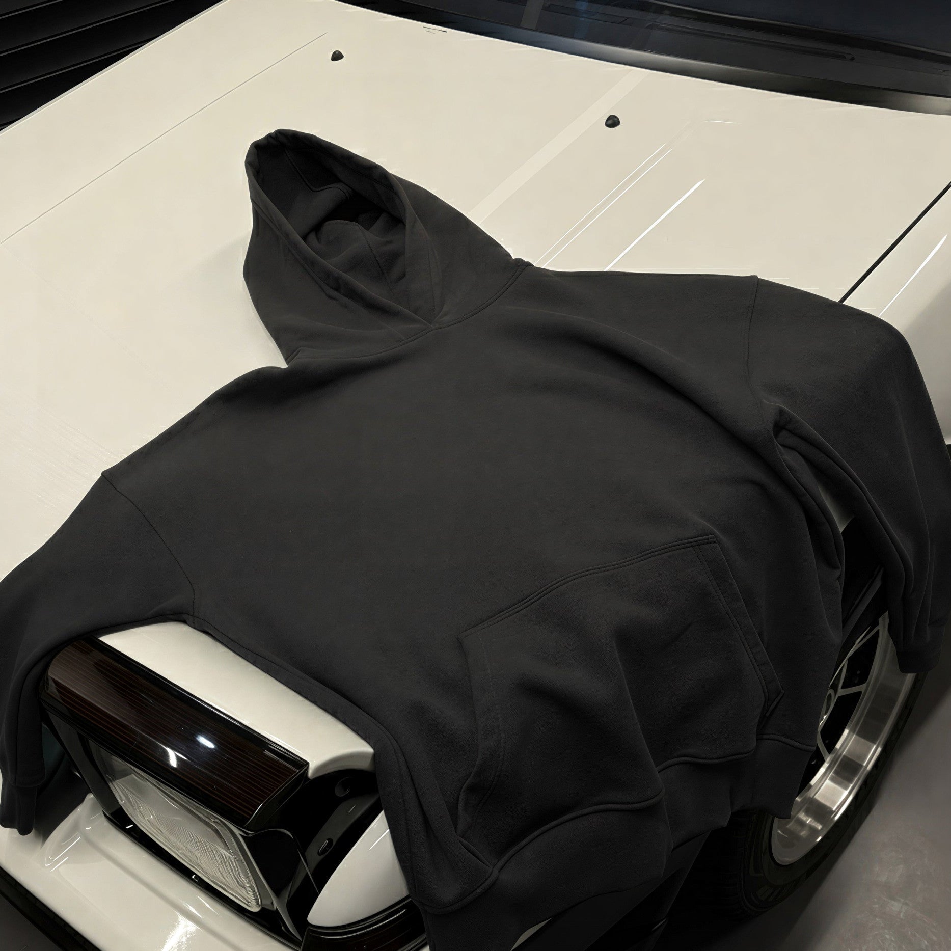 Heavyweight oversized grey hoodie