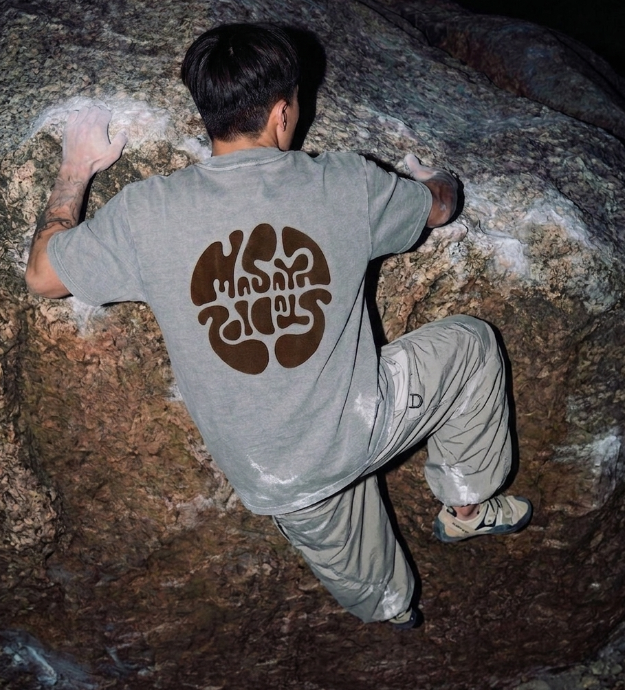 Core Flocking Tee — Grey