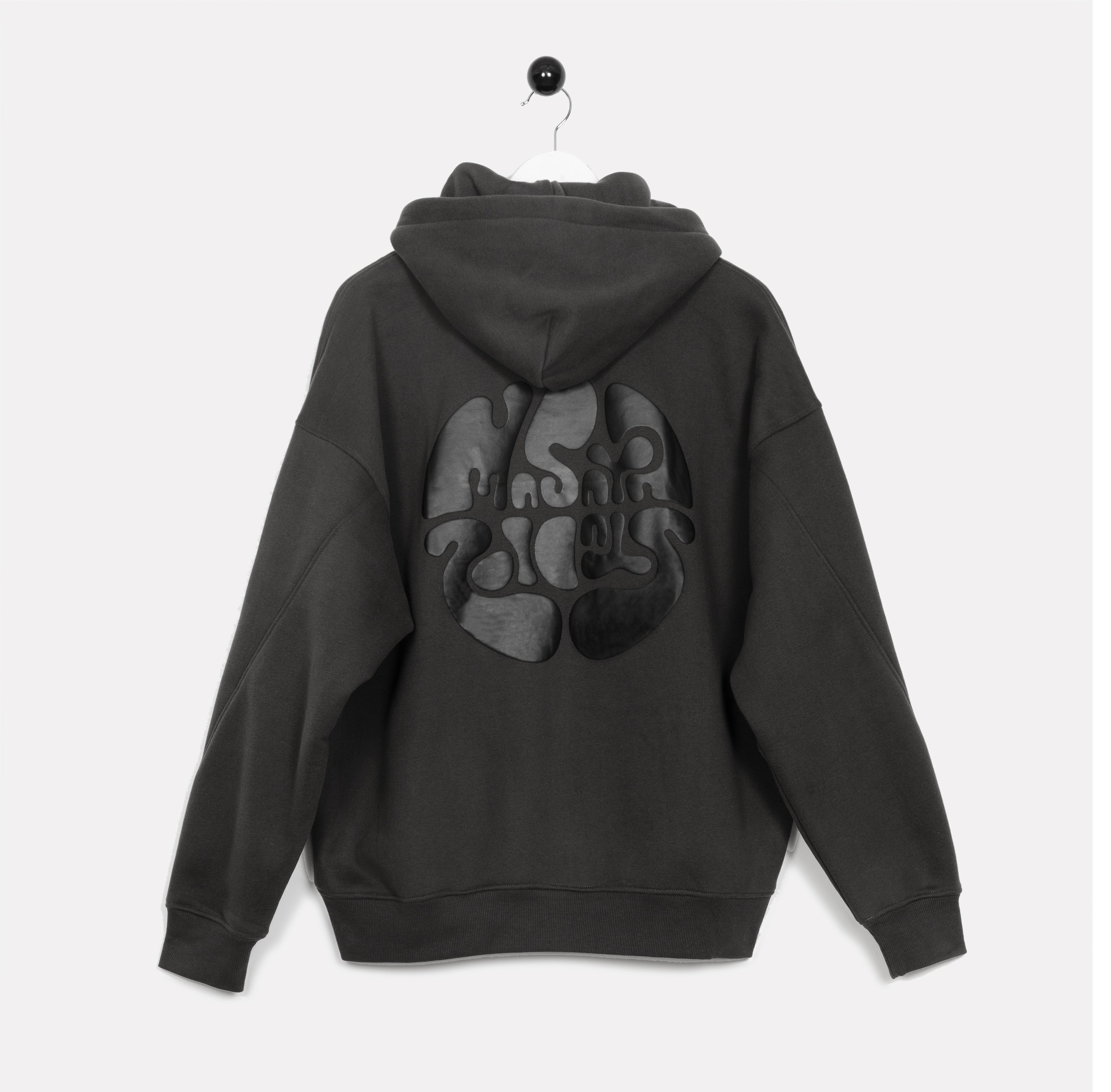 Heavyweight oversized grey hoodie